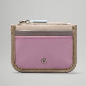 Lululemon True Identity Card Case - Pink Peony/White Opal/Powder Blue
